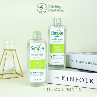 Nước tẩy trang Simple Kind to Skin Micellar Cleansing Water