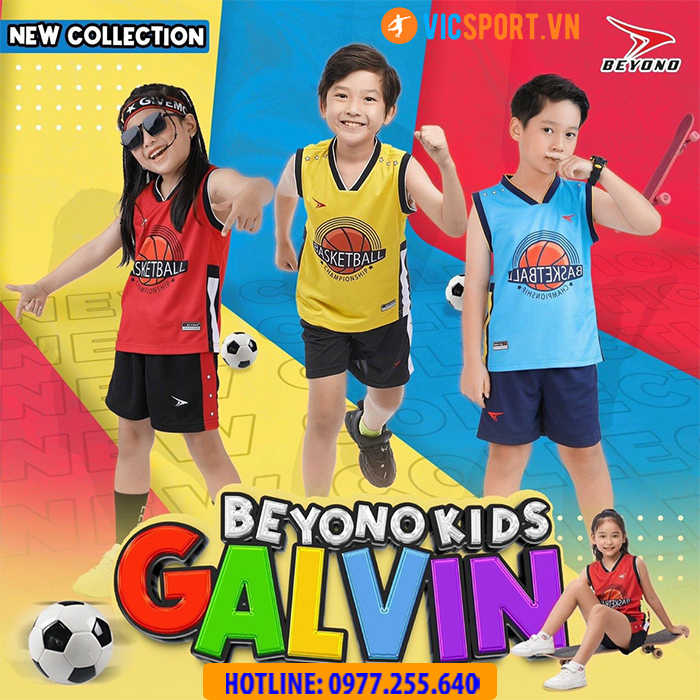 Quần ÁoThể Thao Thương Hiệu Trẻ Em Beyono Galvin Cao Cấp Cực Xịn Cho Bé - Vicsport
