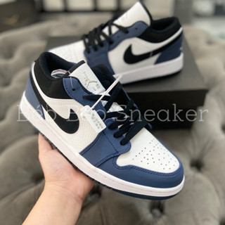 Giày thể thao Jordan JD 1 Low xang navy , Giày thể thao JD xanh navy cổ thấp cao cấp nữ chuẩn 1:1 Trung-Ảnh thật