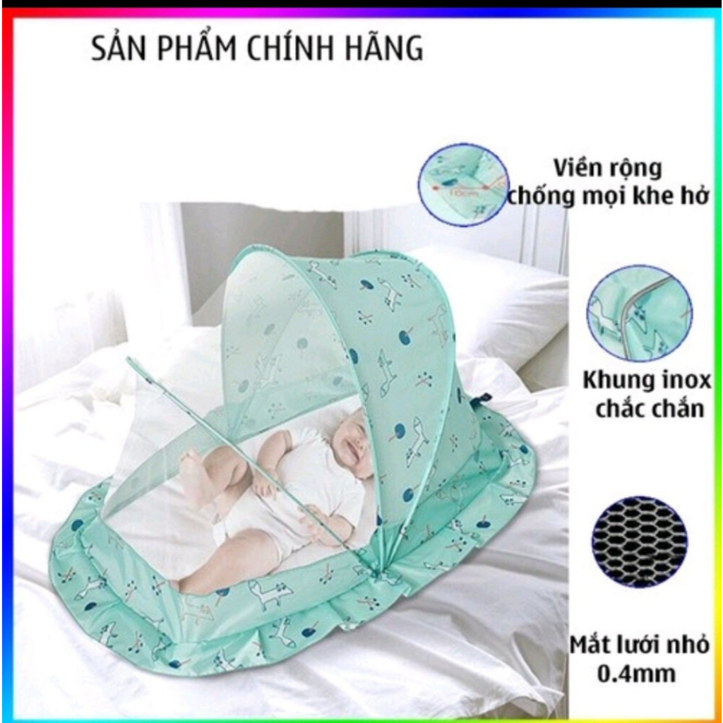 💯ĐỦ MẪU_Mùng chụp cho bé cao cấp voan Thái, mùng chụp thông minh chống chói mắt, mùng chụp cây giá rẻ, màn tự bung_HCM