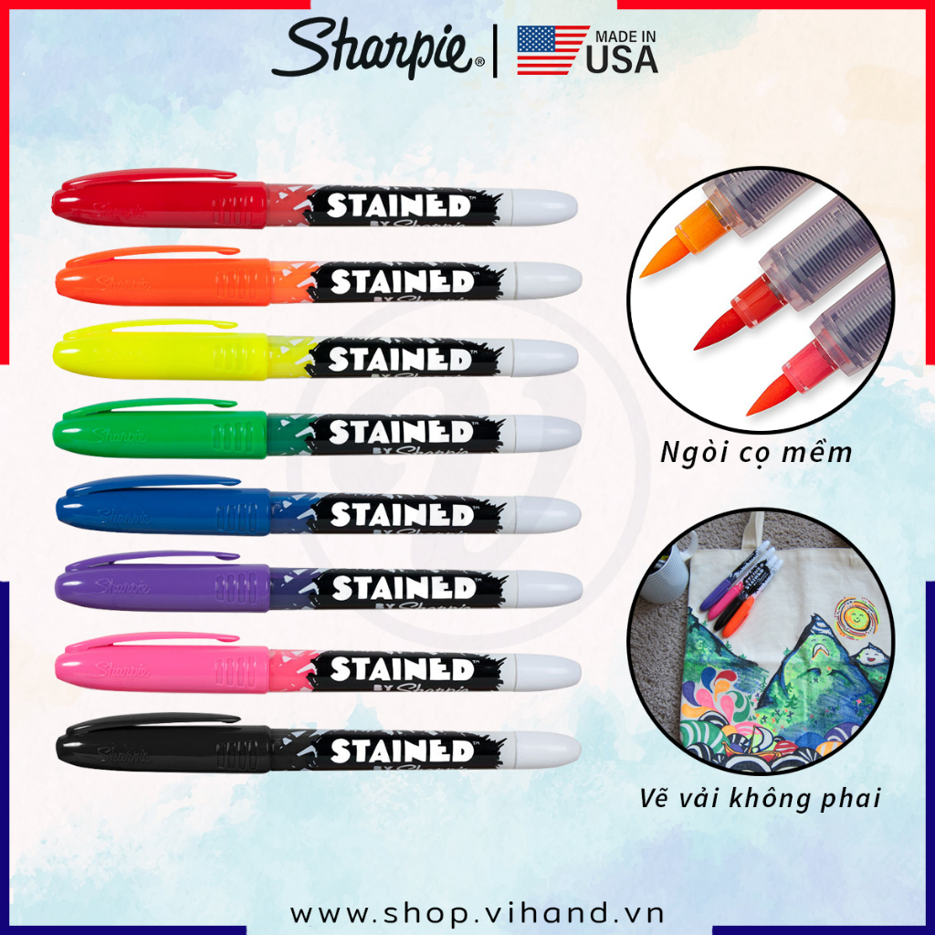 Bút vẽ lên vải giặt không phai màu Sharpie Stained