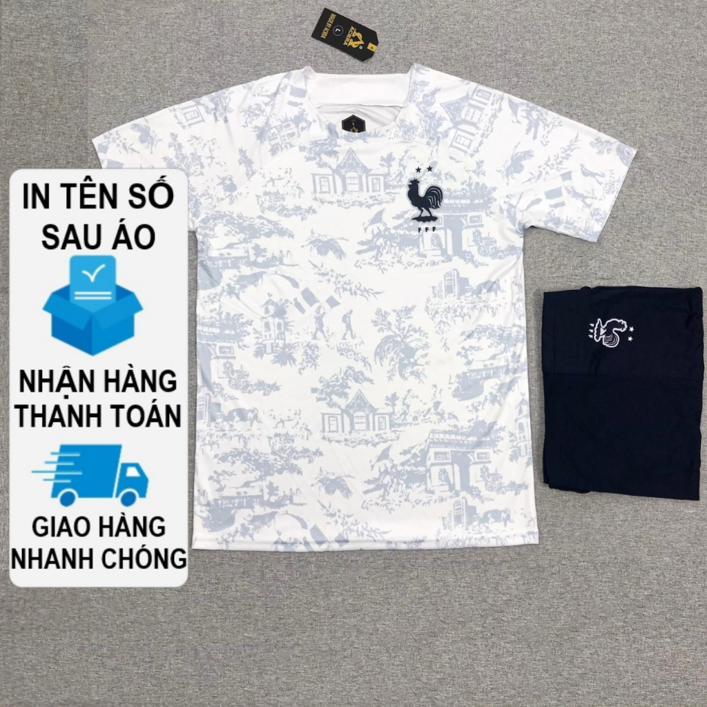 Bộ Quần Áo Thể Thao, Tuyển Pháp Nam Nữ, SET đồ đá banh, Có nhận in tên số theo yêu cầu phía sau áo
