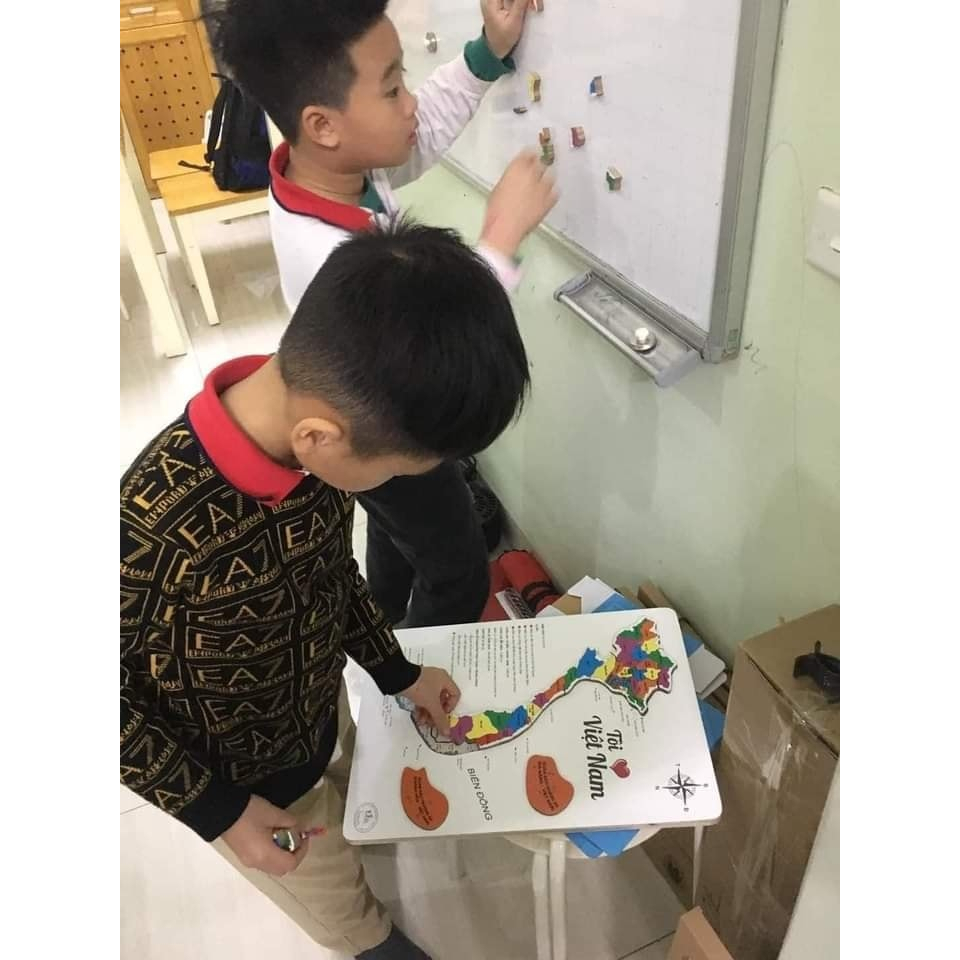 Xếp hình nam châm  - Đồ chơi phát triển tư duy, trí tuệ cho bé