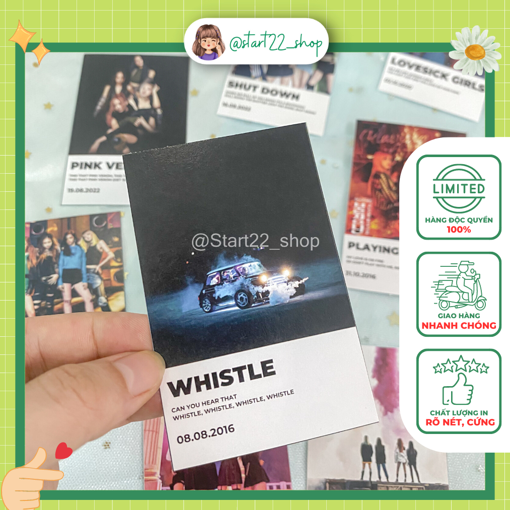 Combo 12 ảnh thẻ postcard BLACKPINK MV đầy đủ các MV của nhóm nhạc Blackpink start22_shop