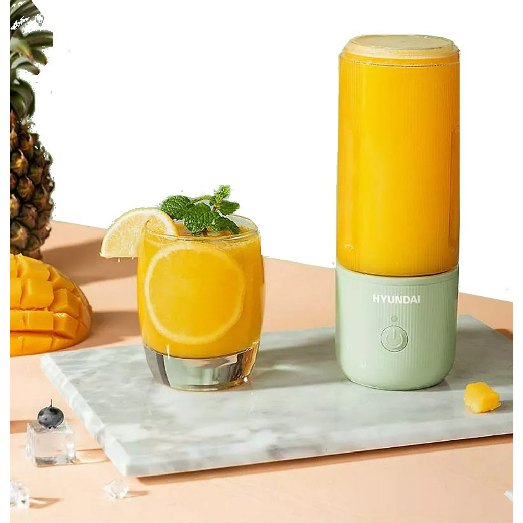 Máy Xay Sinh Tố HYUNDAI Mini 4 Lưỡi Công Suất Lớn  - Máy Xay Đa Năng Cầm Tay Sạc Điện