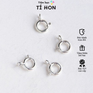 Móc khóa tròn bạc 925 tiệm bạc tí hon