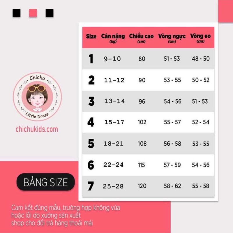 Váy bé gái CHICHU Kẻ caro hồng babie Thô Hàn Cao Cấp phối ren tiểu thư công chúa size 1-7