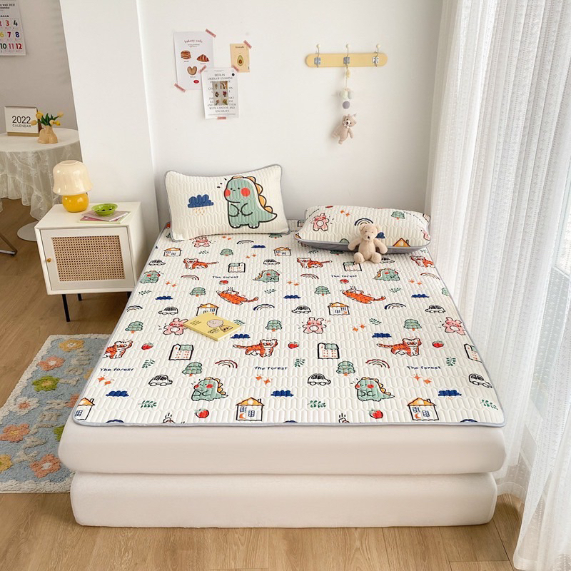 Chiếu cao su non latex, chiếu điều hòa 5d họa tiết đáng yêu hàng dầy loại đẹp
