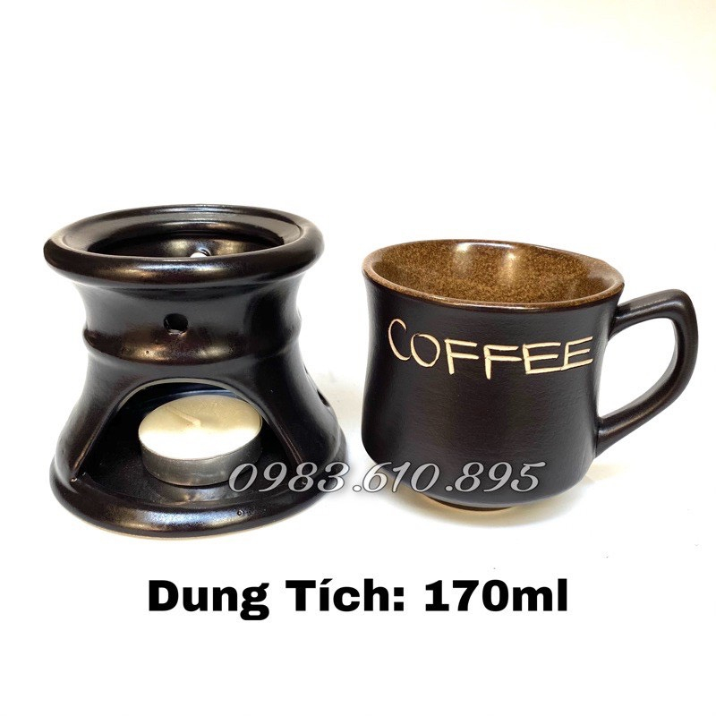 Cốc, tách, chén uống cà phề men gốm, đồ dùng cho quán ăn, nhà hàng và gia đình