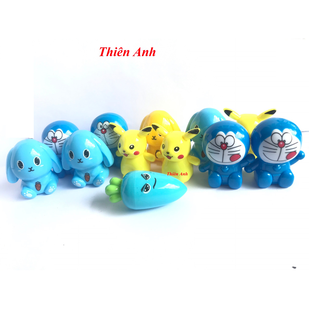 Gọt bút chì hoạt hình doremon, chuốt bút chì hoạt hình doremon, pikachu, thỏ, cà rốt