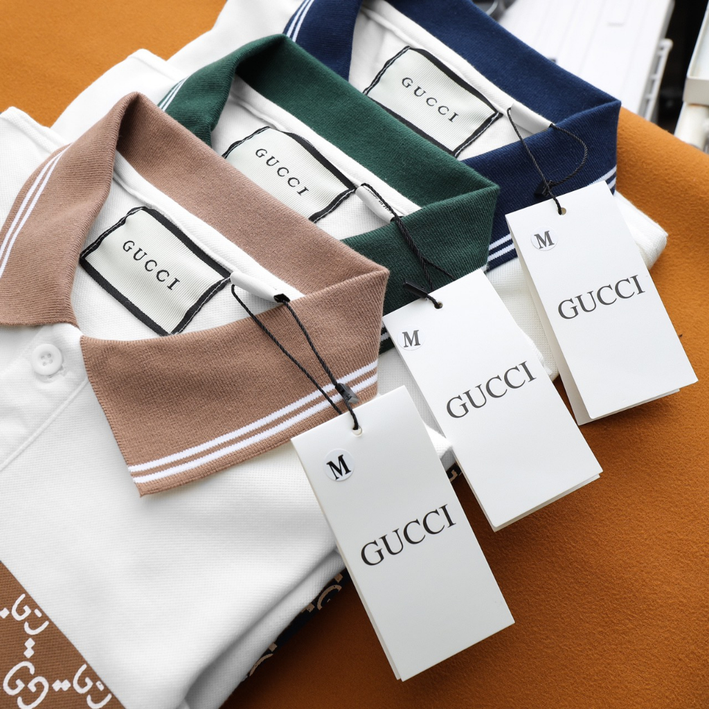 Áo polo nam họa tiết monogram xịn đẹp phong cách trẻ trung, chất vải cá sấu cotton cao cấp, form slim fit tôn dáng