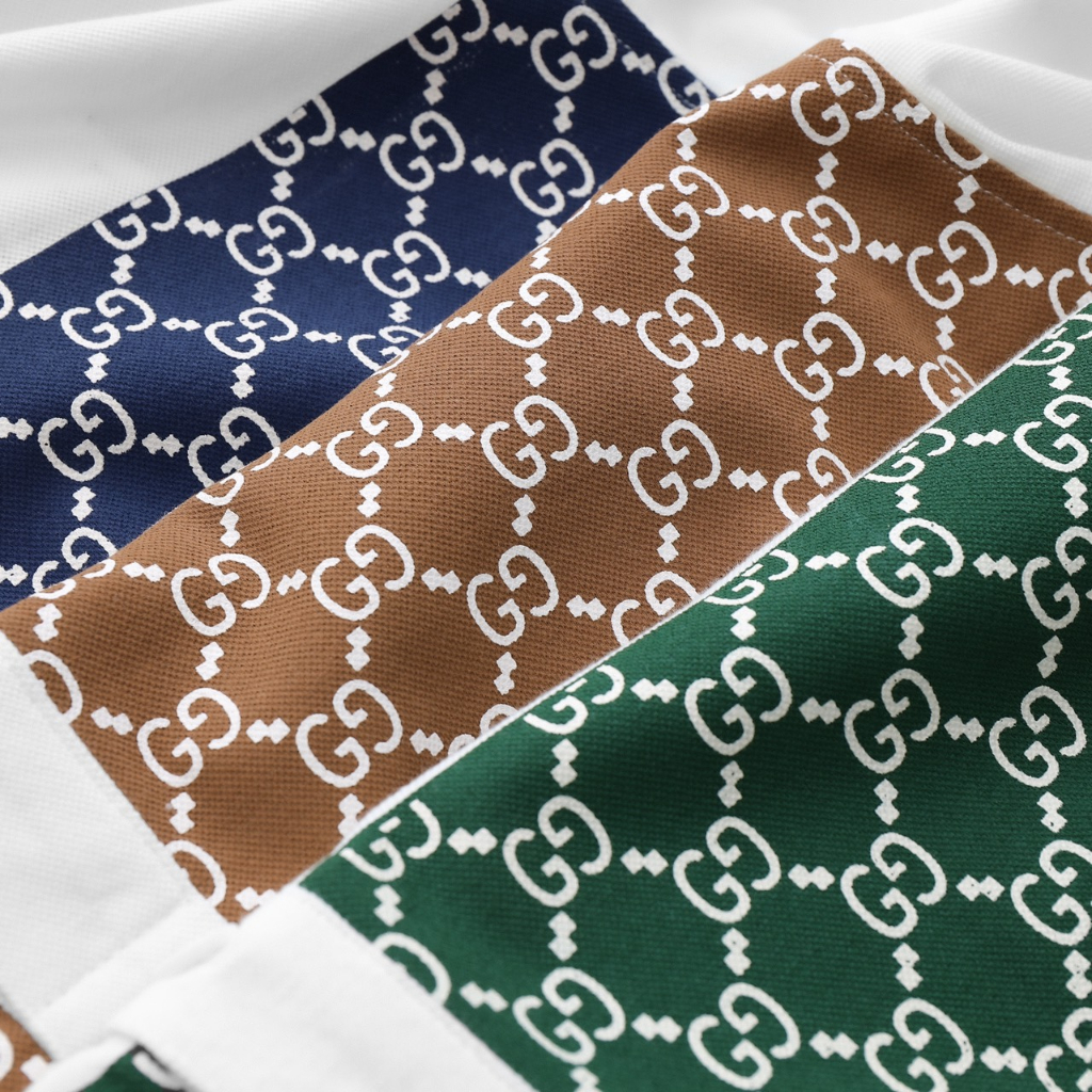 Áo polo nam họa tiết monogram xịn đẹp phong cách trẻ trung, chất vải cá sấu cotton cao cấp, form slim fit tôn dáng