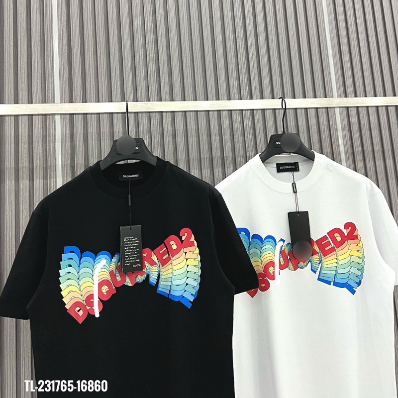 Áo phông DSQ chữ xoay nhiều màu TTA877
