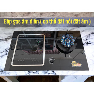 Bếp gas âm lật điện và gas 2 trong 1 redhome ngắt gas tự động model rh8219