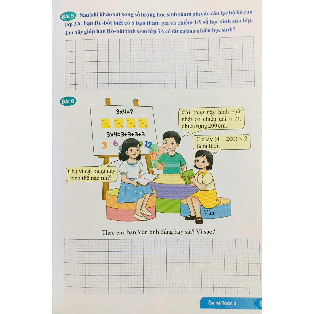 Sách - Ôn hè Toán lớp 3