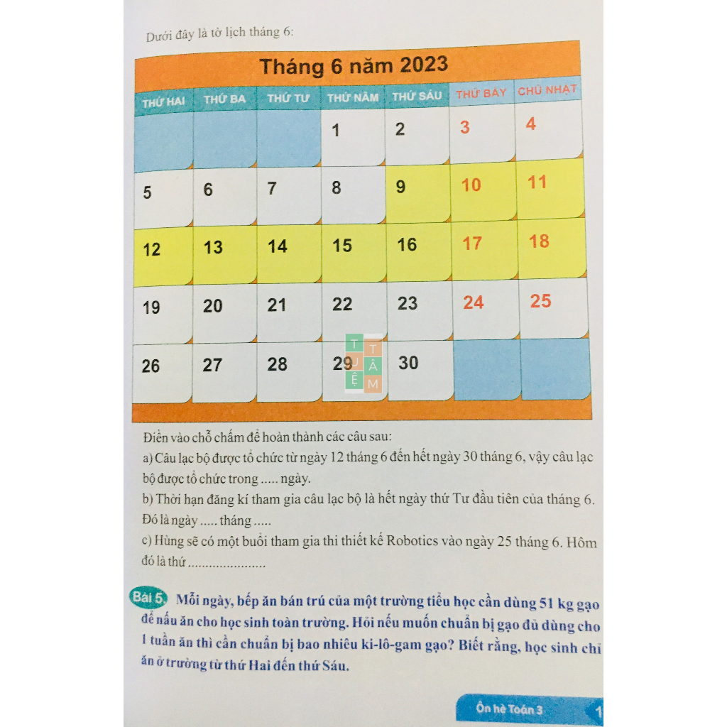 Sách - Ôn hè Toán lớp 3