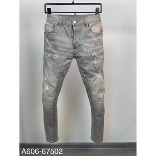 Quần jeans nam dsq màu xám chấm sơn hàng likeauth cao cấp - Quần bò nam xám dsq vẩy sơn likeaut