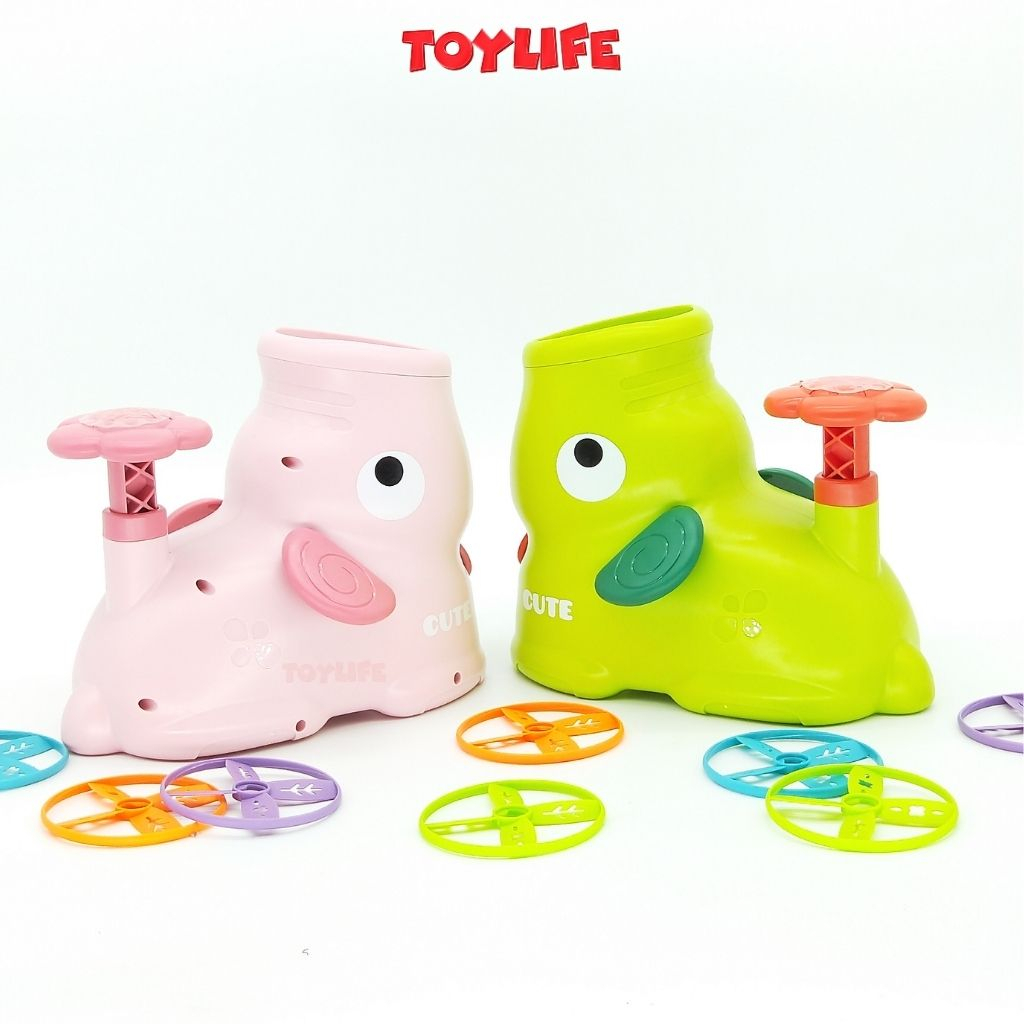 Đồ chơi tung hứng đĩa bay ufo, đồ chơi đĩa bay, frisbee hình chú voi con, đồ chơi vận động cho bé TOYLIFE