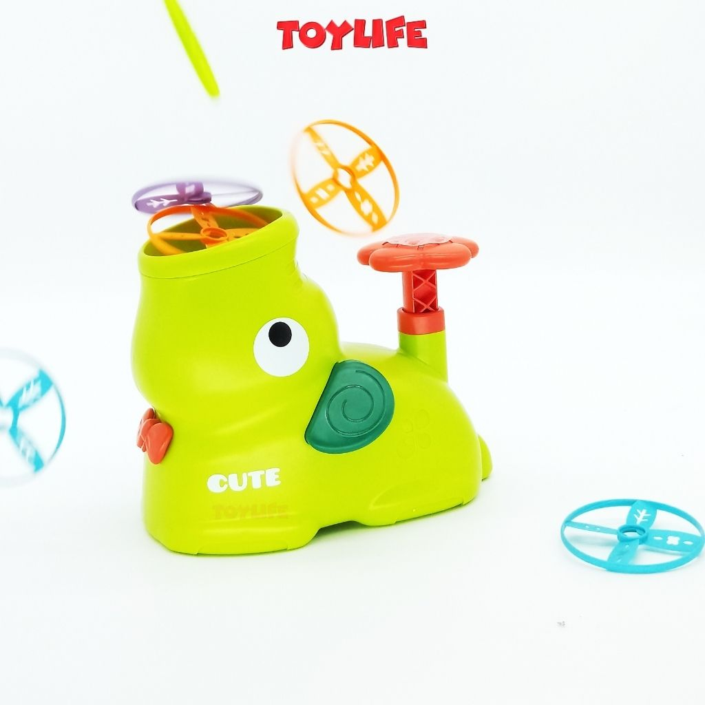 Đồ chơi tung hứng đĩa bay ufo, đồ chơi đĩa bay, frisbee hình chú voi con, đồ chơi vận động cho bé TOYLIFE