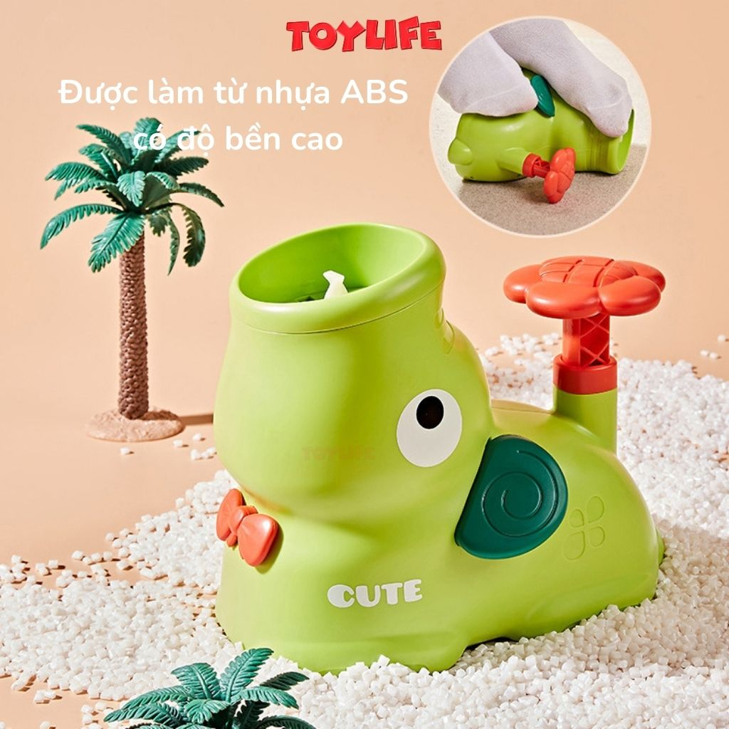 Đồ chơi tung hứng đĩa bay ufo, đồ chơi đĩa bay, frisbee hình chú voi con, đồ chơi vận động cho bé TOYLIFE