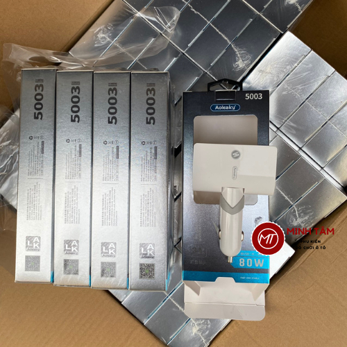 Bộ Chia Tẩu Sạc Xe Hơi Ô Tô Sạc Nhanh 2 tẩu và 2 cổng USB Hàng Xịn Bảo Hành 12 Tháng AL5003