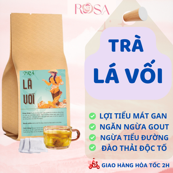 Trà lá vối thảo dược dạng túi lọc hỗ trợ giảm mỡ máu lợi tiểu tốt cho hệ tiêu hoá thanh nhiệt mát gan tốt cho sức khoẻ