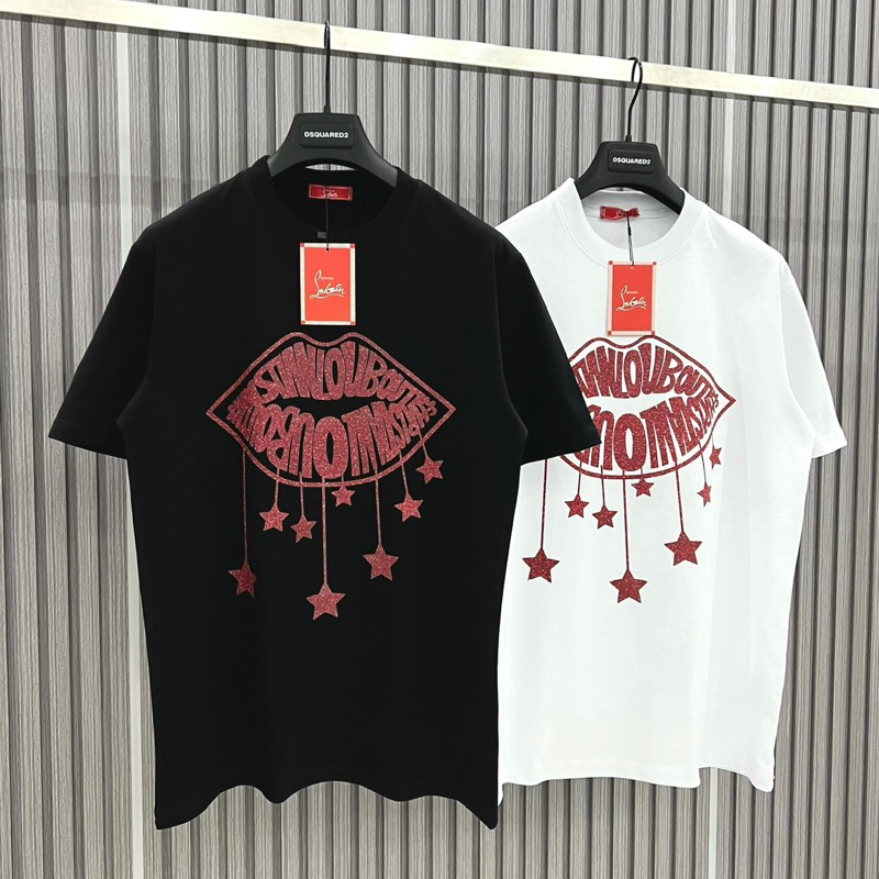Áo thun Tee Louboutin Môi V3 Nam Nữ 💋 Full Tag Full Tem Đủ Bọc Zip