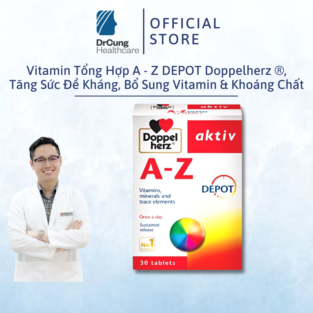 Bác Sĩ Cung Viên Uống Vitamin Tổng Hợp Tăng Sức Đề Kháng AZ Depot