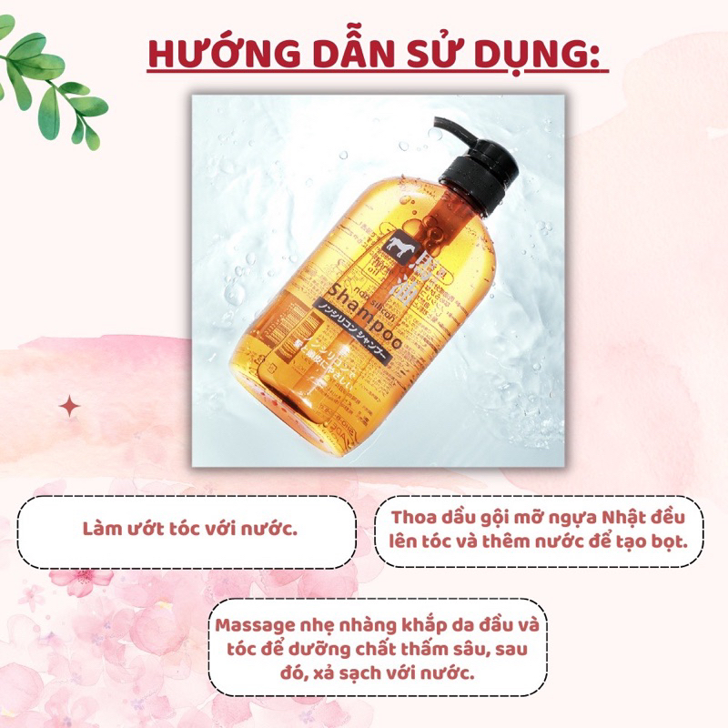 Gội xã mỡ ngựa  Horse Oil Nhật Bản