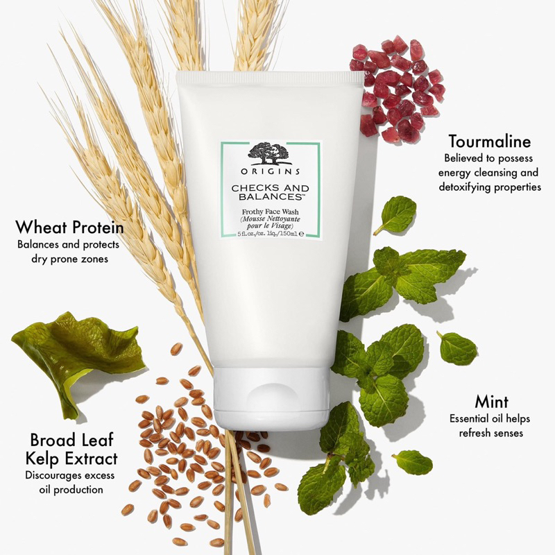 Sữa rửa mặt làm sạch sâu ngừa mụn Origins Checks and Balances Frothy Face Wash