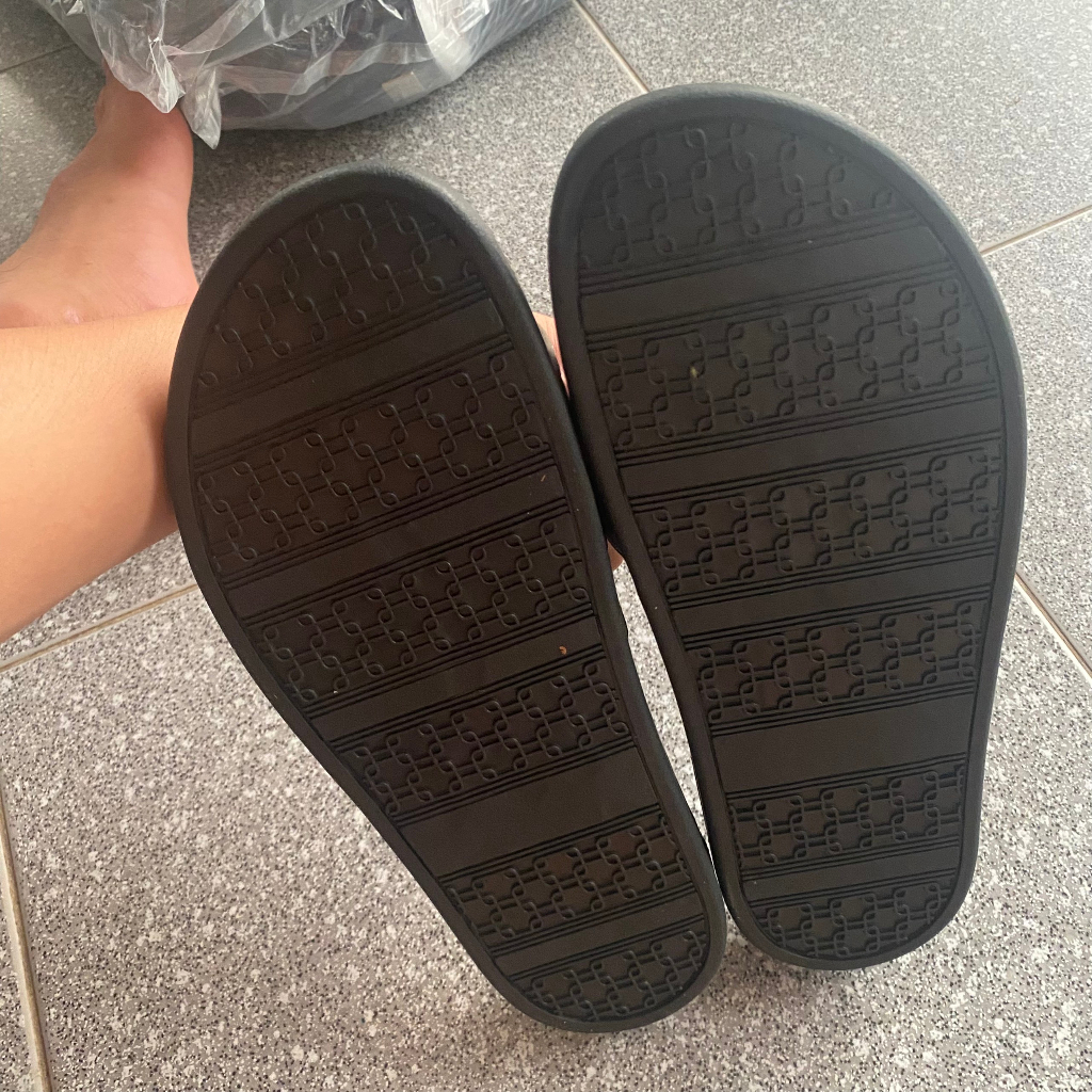 Dép lê nam, Dép quai ngang GC đế cao su dập vân hàng cao cấp logo nổi