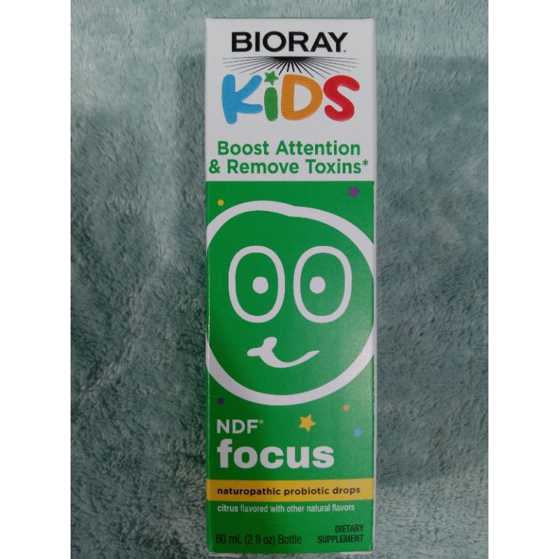 Mẫu mới date mới nhất Bioray kids NDF focus hỗ trợ tập trung và nhận thức loại bỏ độc tố