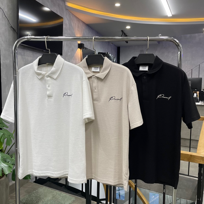 Áo Polo P11 Peaceout Studios Basic Chất Tổ Ong