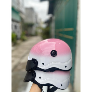 Nón bảo hiểm 2 màu có thông gió