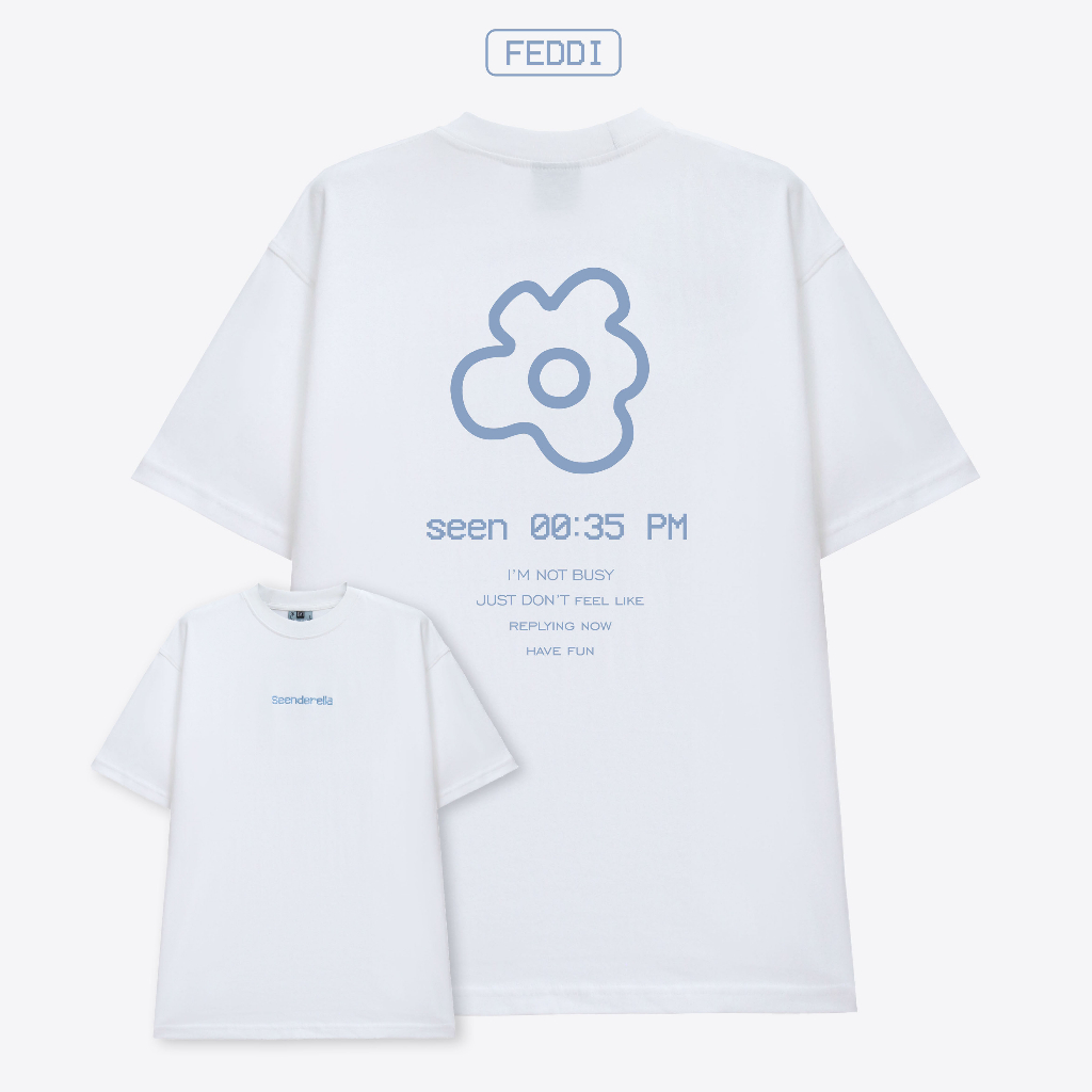 Áo phông Feddi seenderella unisex basic phong cách thời trang trẻ trung, năng động A01