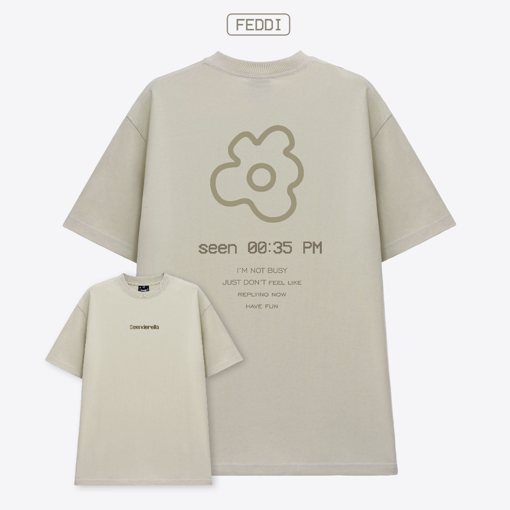 Áo phông Feddi seenderella unisex basic phong cách thời trang trẻ trung, năng động A01