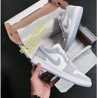  Giày Nike Air Jordan 1 Low 'White Wolf Grey' DC0774-105 Nam Nữ  M W  AUTHENTIC SHOES - Chính Hãng - FullBox 