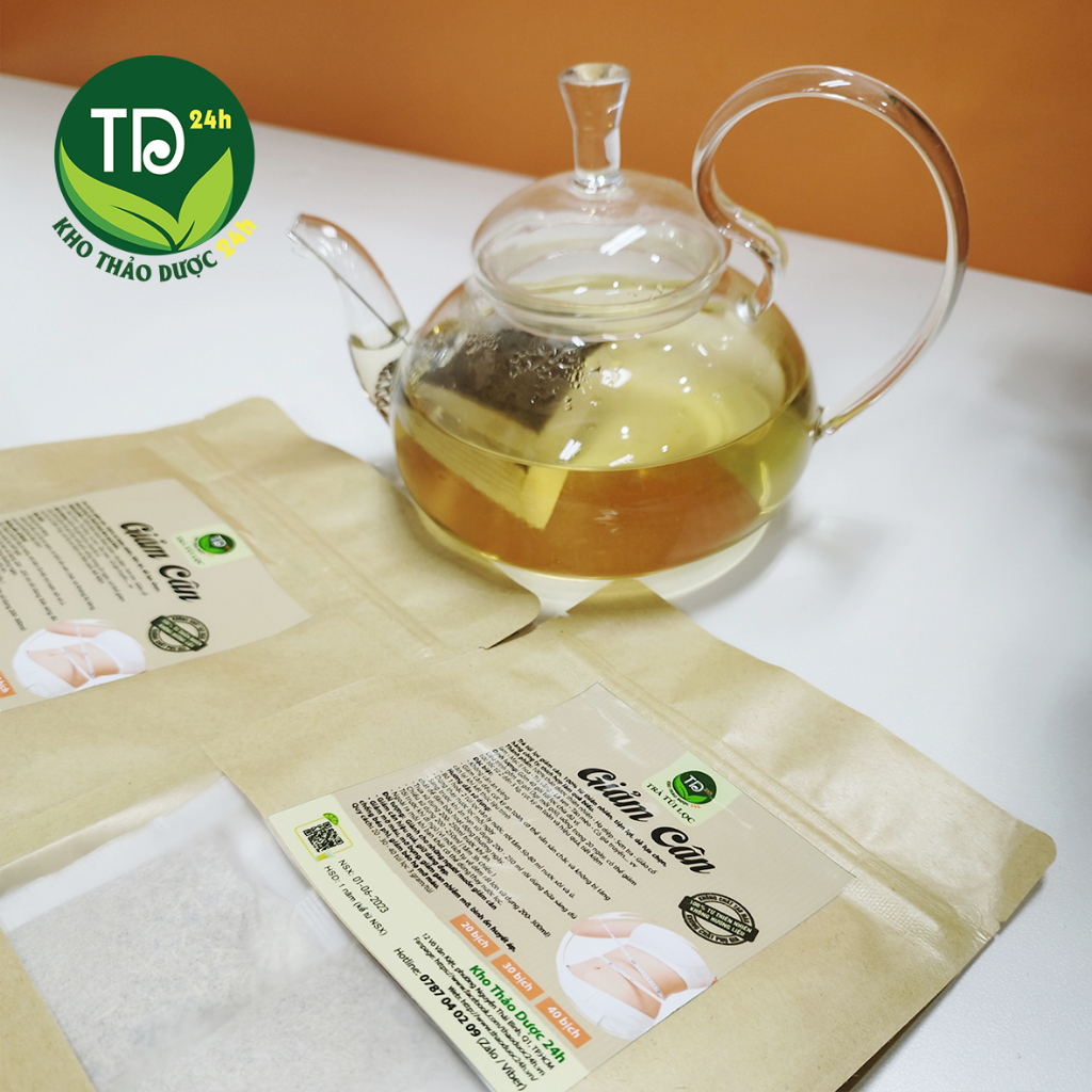 Trà túi lọc giảm cân lá nam, 100% thiên nhiên, liệu trình 40 gói, uống trong 20 ngày, có thể giảm tức tốc từ 2 đến 5 kg