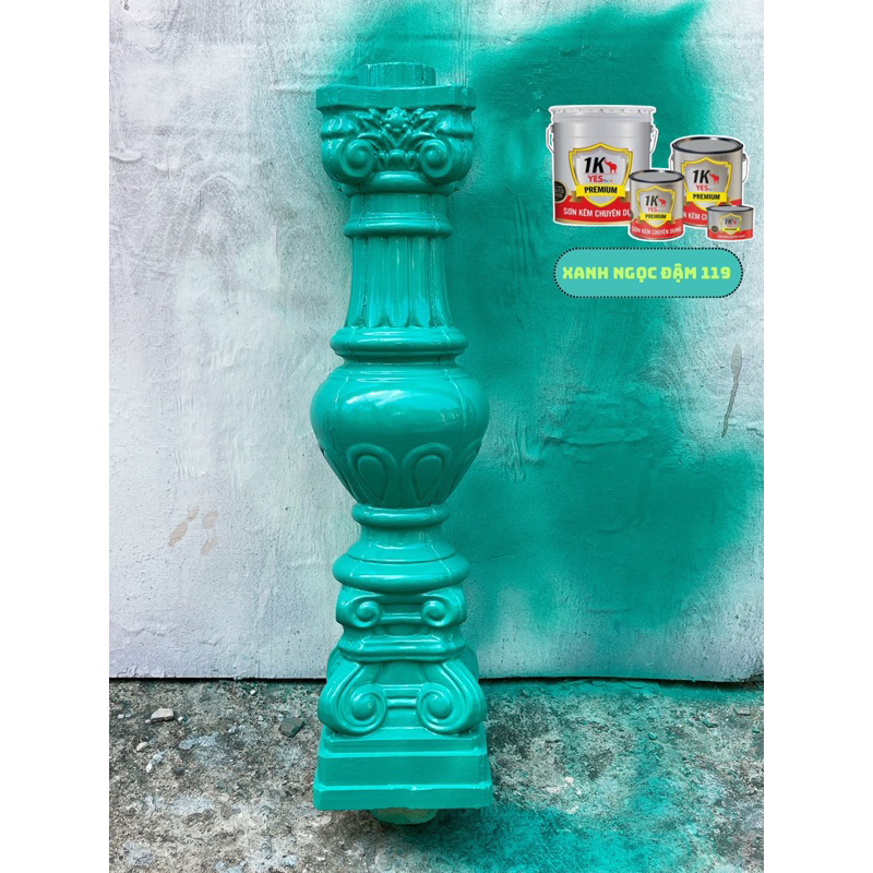 Sơn sắt mạ kẽm chuyên dụng 1K Yes Lon 2KG7 ( Độ bền cao, siêu bóng, nhanh khô )