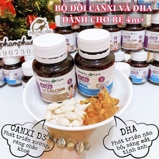 BILL MUA TẠI ÚC - VIÊN UỐNG BỔ SUNG CANXI VÀ DHA HEALTHY CARE 60 VIÊN