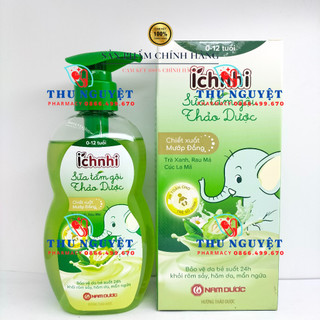 Sữa tắm gội thảo dược Ích Nhi cho bé từ 0-12 tuổi chai 200ml - Bảo vệ da bé suốt 24h khỏi rôm sảy, hăm da, mẩn ngứa