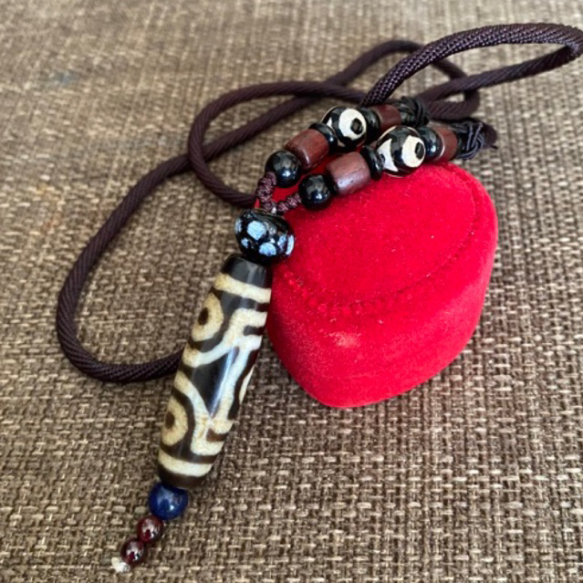 Dzi Tây tạng 3 mắt hoàng thần tài