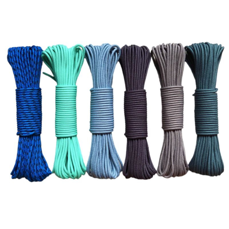 20 mét - Dây Dù tròn 2mm có lõi cực kì chắc chắn dùng làm vòng paracord, căng lều cắm trại, macrame, dây phơi, trang trí