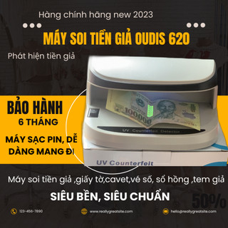 Máy soi tiền giả OUDIS 620 bóng đức -Soi tiề.n, soi giấy tờ,vé số vv...sạc pin siêu bền