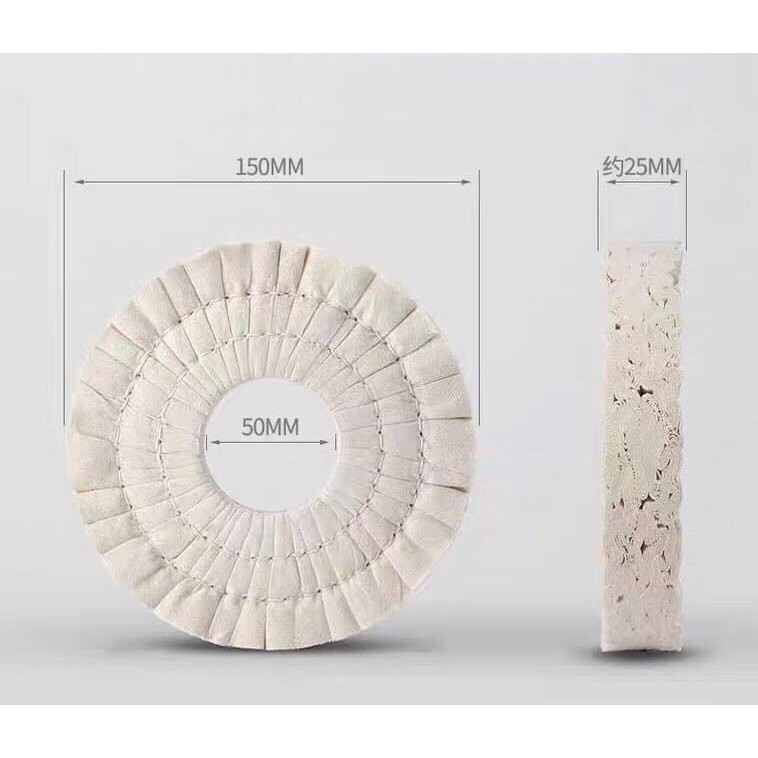 Bánh vải đánh bóng máy dán cạnh