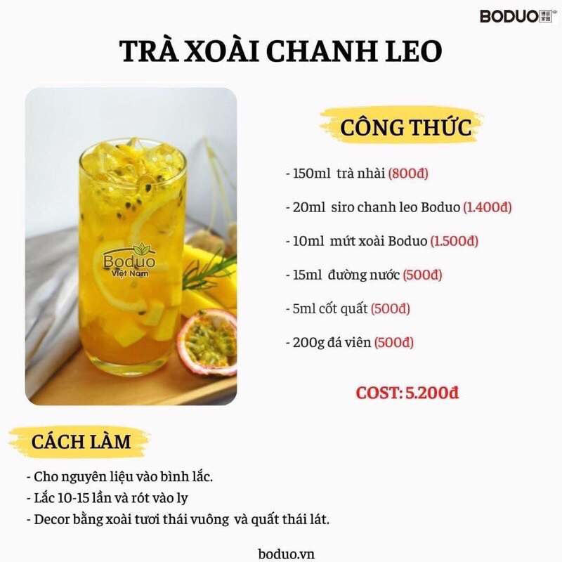 Mứt xoài Boduo hộp 1,3kg