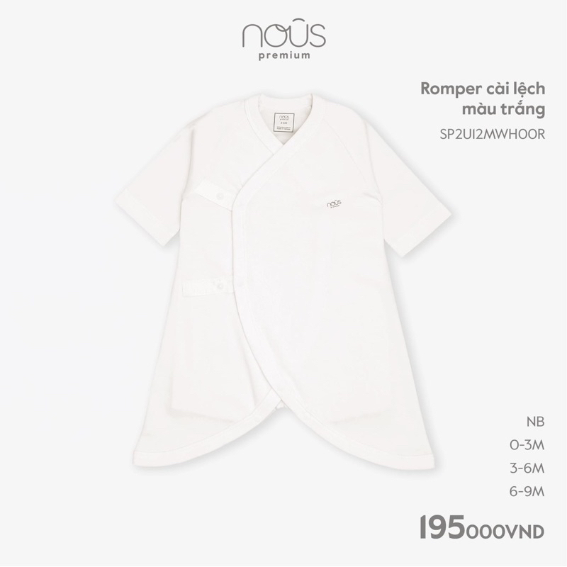 Bộ quần áo Romper Nous cho bé trai và bé gái