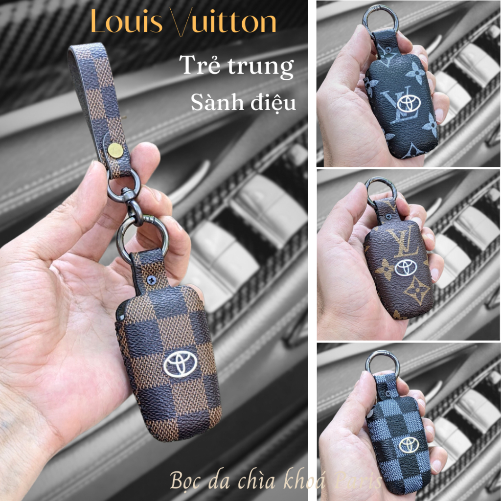 Bọc chìa khoá Toyota Fotuner Land Cuiser Innova Hilux , ốp chìa khoá ô tô toyota da thật