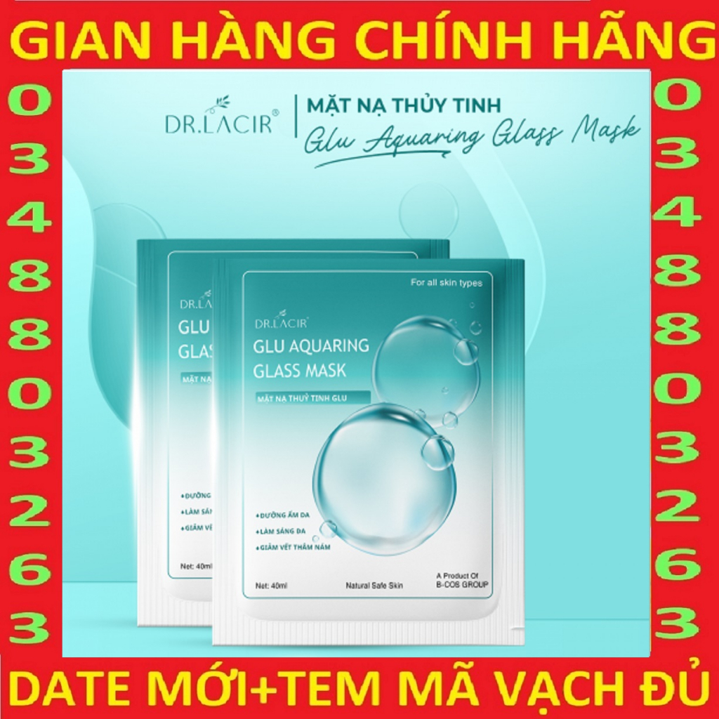 mặt nạ thủy tinh căng bóng GLUTATHIONE Lamer Dr Lacir aquaring glass mask (Chính hãng drlacir)