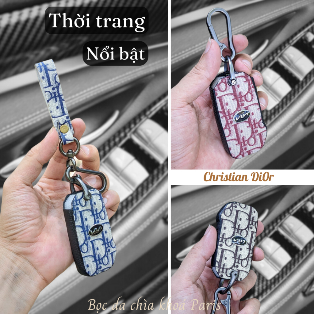 Bọc chìa khoá Kia Cerato 2019-2023,bao da ốp chìa khoá ô tô cerato da thật trẻ trung sành điệu